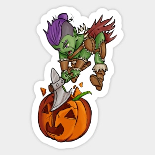 Halloween Orc Sticker